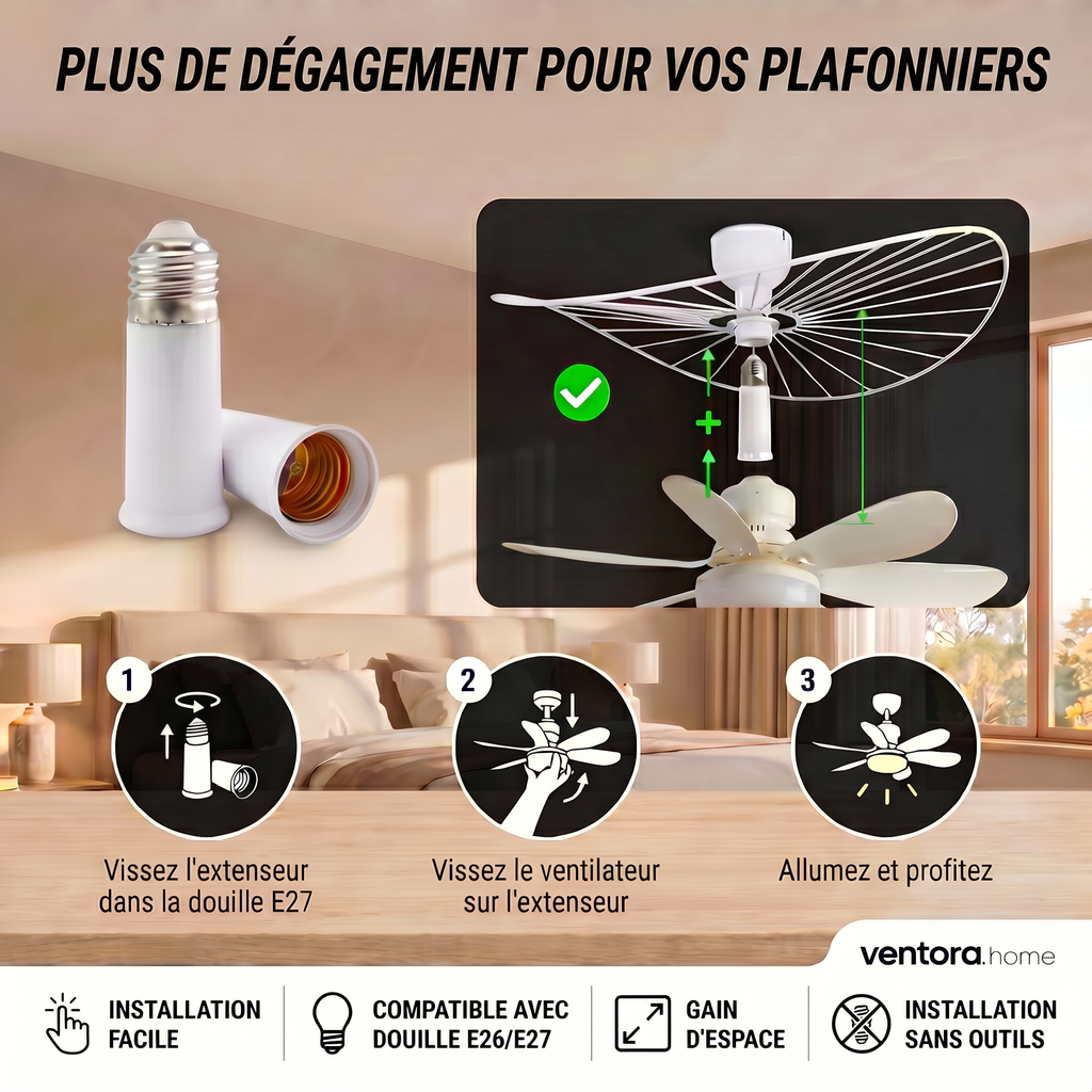 Extenseur de douille E27